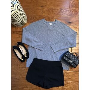 VTG LL Bean Sweater Womens XL TALLBlue 100% Cotton Knit Pullover Raglan Outdoors